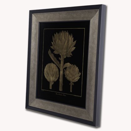 Three Artichokes Heads Framed Picture Three Artichokes Heads Framed Picture