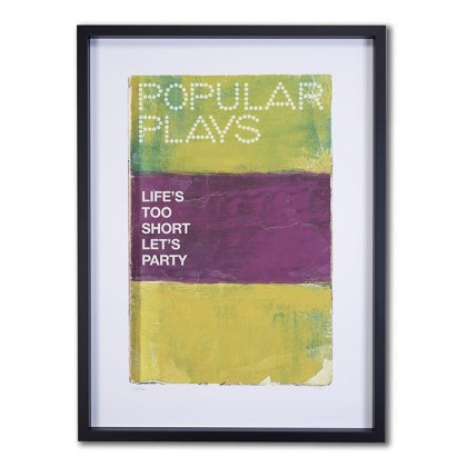 Lifes to Short Framed Picture Lifes to Short Framed Picture