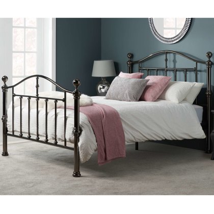Victoria King Size 150cm Metal Bed Black Victoria King Size 150cm Metal Bed Black