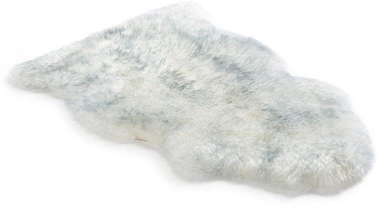 Grey Mist Single Longwool Sheepskin Rug