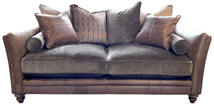 Gleneagles 3 Seater Sofa Fabric & Leather 