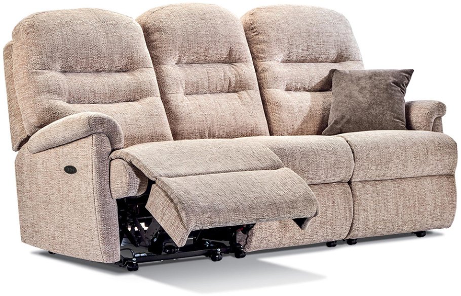 Keswick Standard 3 Seater Recliner Sofa - Fabric