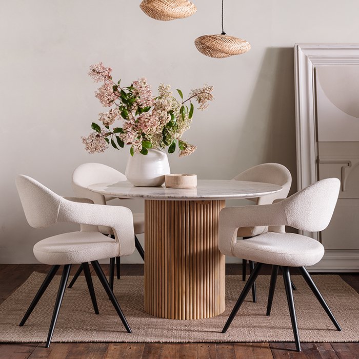 Reed 120cm Round Dining Table - Lees of Grimsby