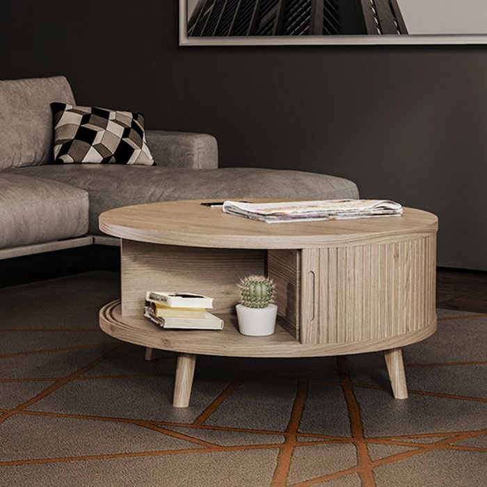 Grey wash wood coffee table discount