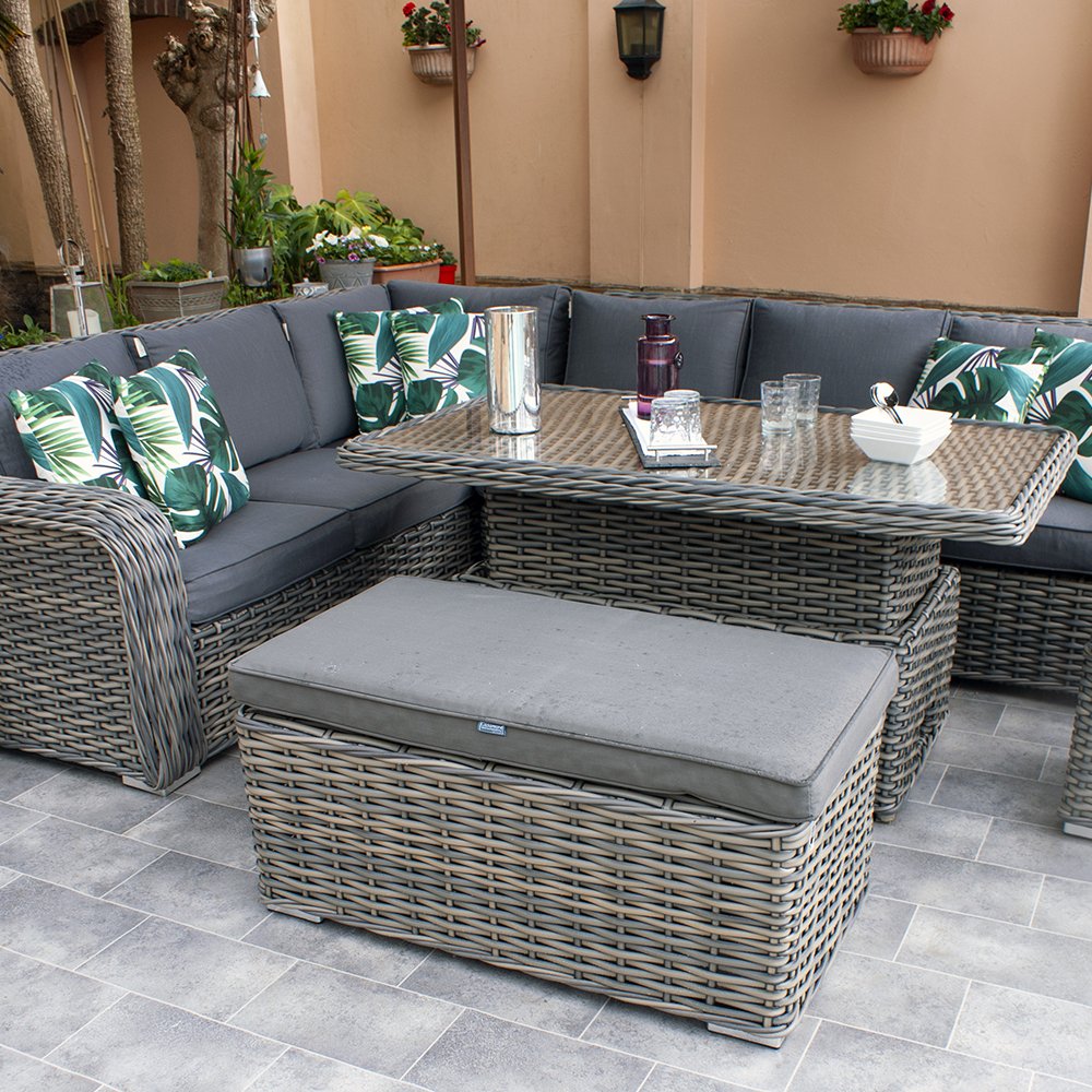 Grande Corner Garden Dining Set Lees Furnishers