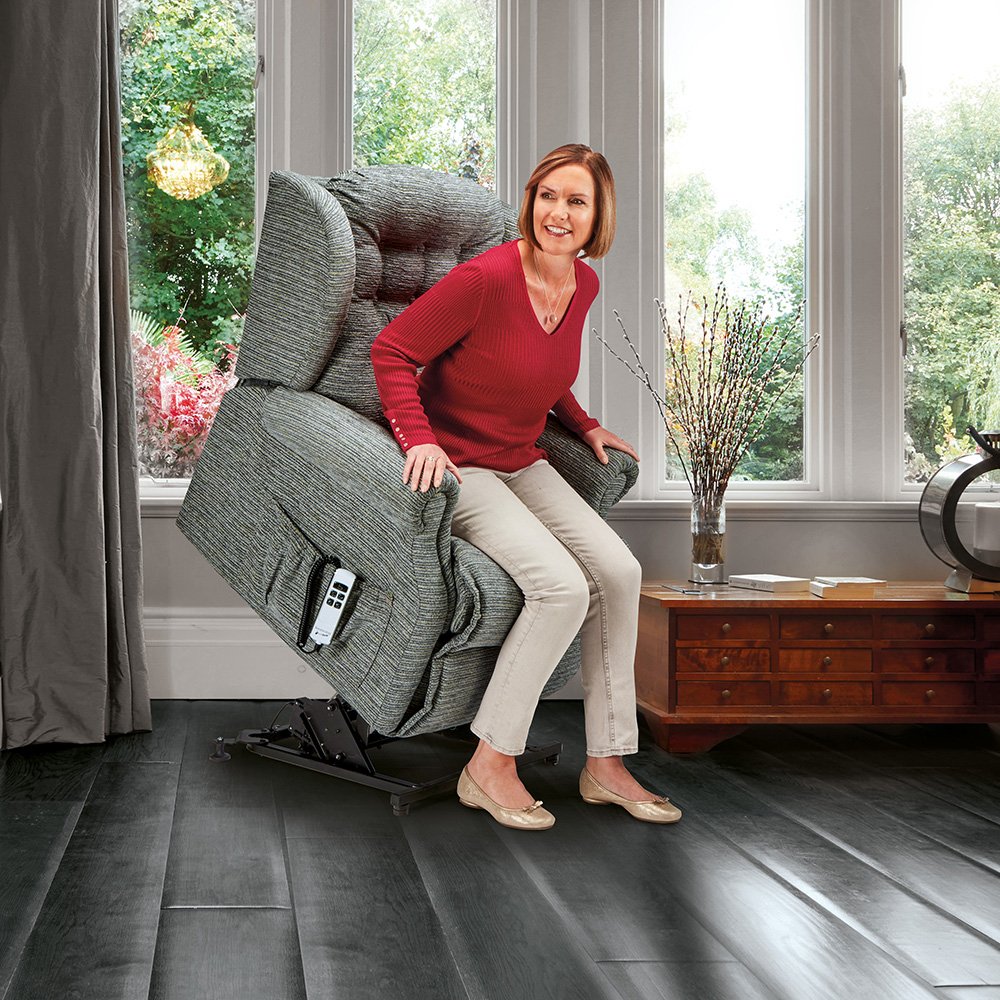 Sherborne Lynton Small Dual Electric Riser Recliner Lees of Grimsby