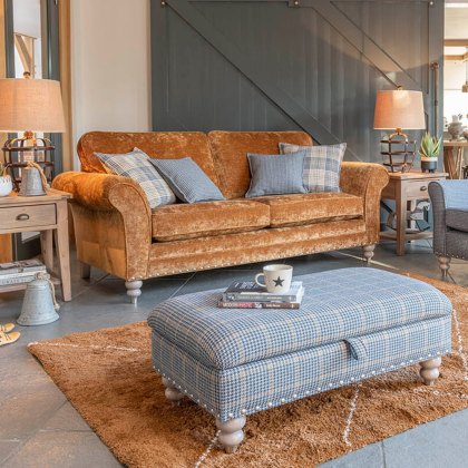 Alstons Cleveland 3 Seater Fabric Sofa