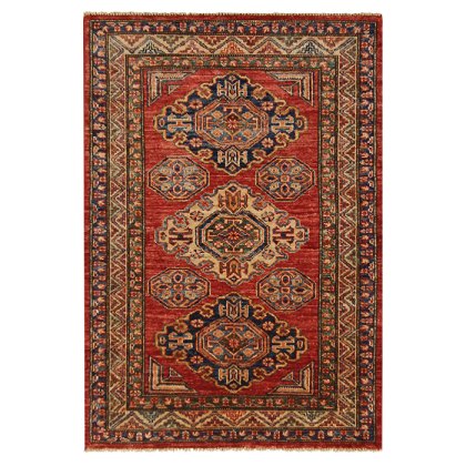 Supreme Kazak Hand Knotted Rug Supreme Kazak Hand Knotted Rug