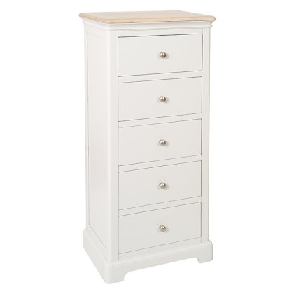 Hampton 5 Drawer Wellington Grey Mist