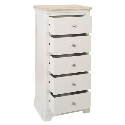 Hampton 5 Drawer Wellington Grey Mist