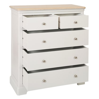 Hampton 2 over 3 Chest of Drawers Grey Mist
