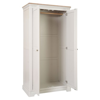 Hampton Double Wardrobe Grey Mist