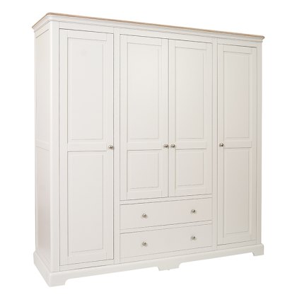 Hampton Quad Wardrobe Grey Mist