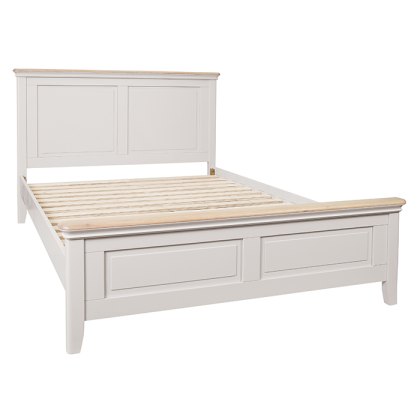 Hampton Double High Foot End Bedframe Grey Mist