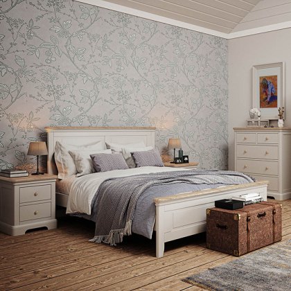 Hampton King High Foot End Bedframe Grey Mist