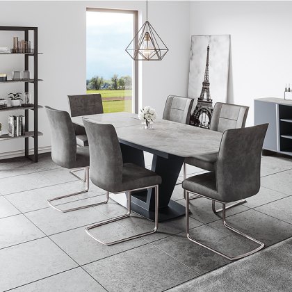 Apollo Dark Grey Contour Dining Chair Apollo Dark Grey Contour Dining Chair
