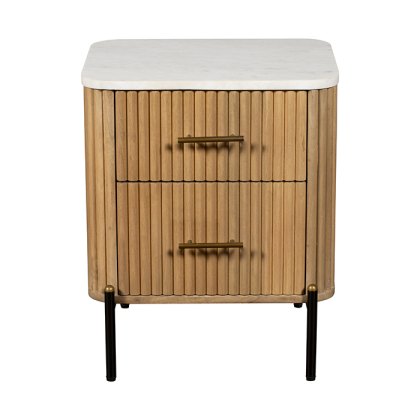 Reed 2 Drawer Bedside Table
