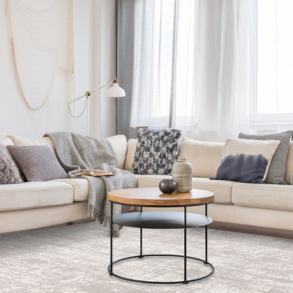 Kuza Abstract Grey Rug