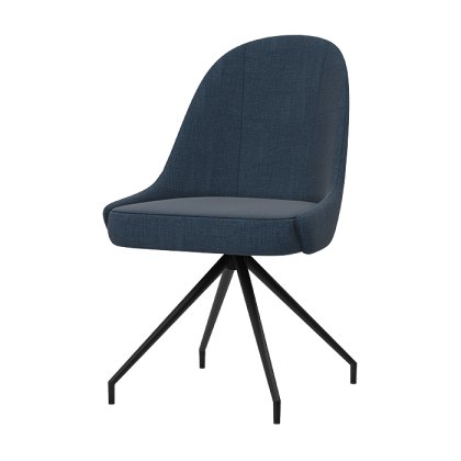 Miami Swivel Dining Chair Blue Miami Swivel Dining Chair Blue
