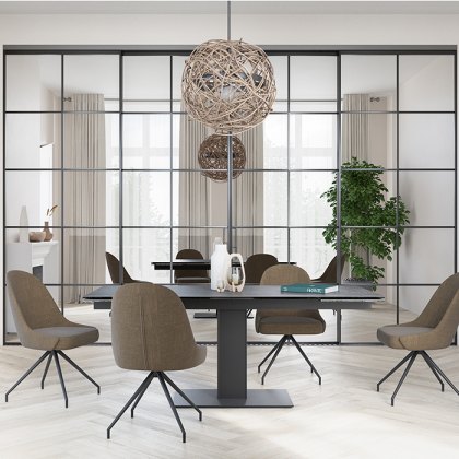 Miami Swivel Dining Chair Charcoal Grey Miami Swivel Dining Chair Charcoal Grey