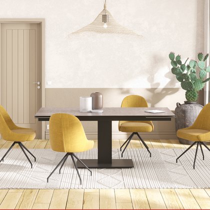 Miami Swivel Dining Chair Yellow Miami Swivel Dining Chair Yellow