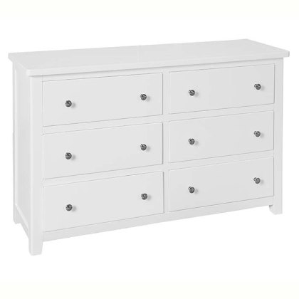 Henley White Wide Chest of Drawers