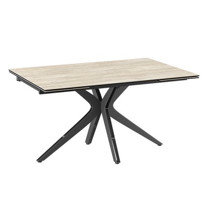 Influence Extending Ceramic Dining Table Travertine