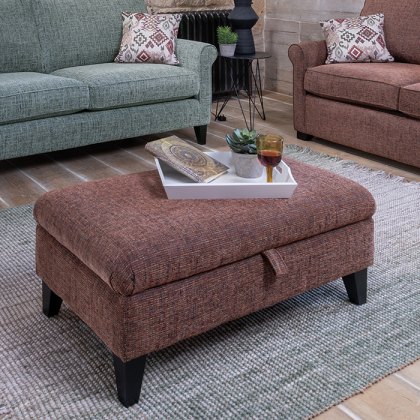 Alstons Poppy Legged Storage Ottoman Alstons Poppy Legged Storage Ottoman