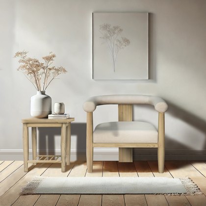 Dakota Oak Lamp Table