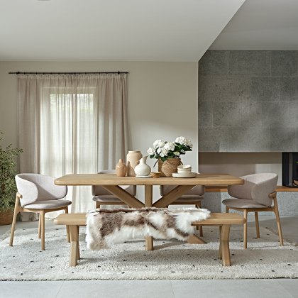 Flynn 200cm Oak Dining Table