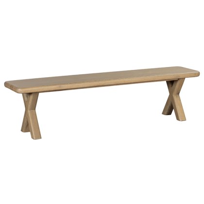 Flynn 220cm Oak Dining Bench Flynn 220cm Oak Dining Bench