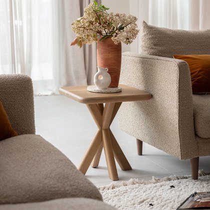 Flynn Oak Lamp Table