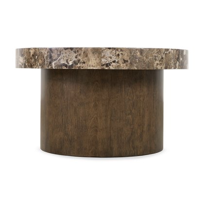 Academic Fusion Stone and Wood Coffee Table