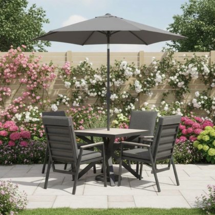 Kettler Tudor 4 Seat Reclining Dining Set Kettler Tudor 4 Seat Reclining Dining Set