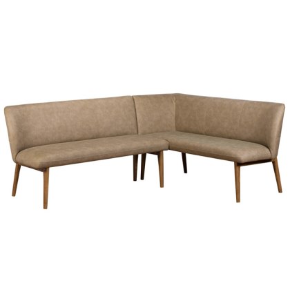 Spencer Corner Bench Left Facing Taupe Spencer Corner Bench Left Facing Taupe