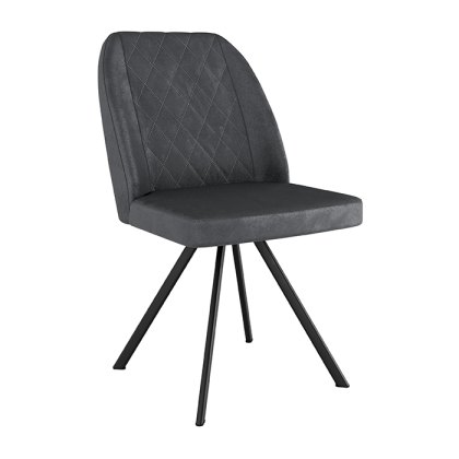 Franklin Swivel Dining Chair in Grey