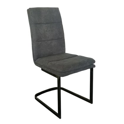 Franklin Cantilever Dining Chair in Grey