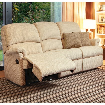 Nevada Small 3 Seater Fabric Reclining Sofa Nevada Small 3 Seater Fabric Reclining Sofa