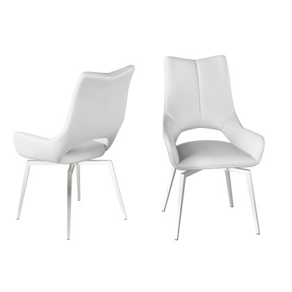 Spinello Swivel Dining Chair White Spinello Swivel Dining Chair White