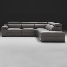 Riccardo Leather Large Corner Sofa