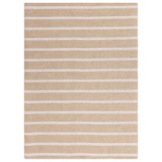 Global Cream Striped Rug