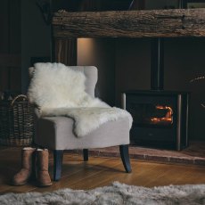 Ivory Single Longwool Sheepskin Rug