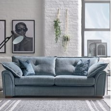 Riviera 3 Seater Fabric Sofa