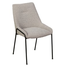 Anna Dining Chair Grey Boucle