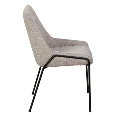 Anna Dining Chair Grey Boucle