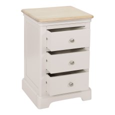 Hampton 3 Drawer Bedside Table