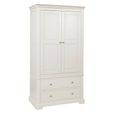 Hampton 2 Drawer Double Wardrobe Grey Mist