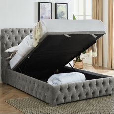 Mayfair Ottoman Bed Silver