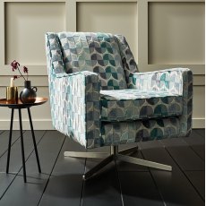 Lorenzo Fabric Swivel Chair