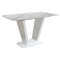 Apollo 135cm Compact Dining Table White Apollo 135cm Compact Dining Table White